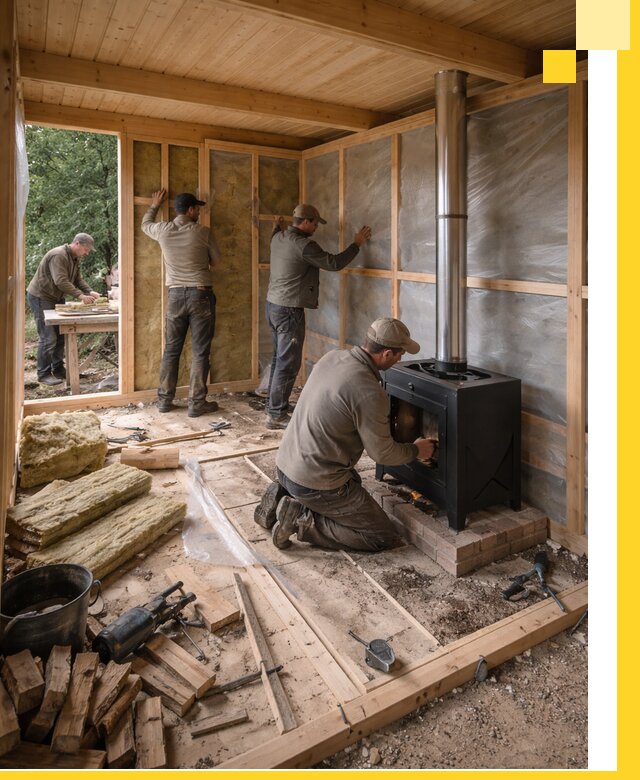 Профессиональный монтаж бань под ключ в Юбилейном для дома