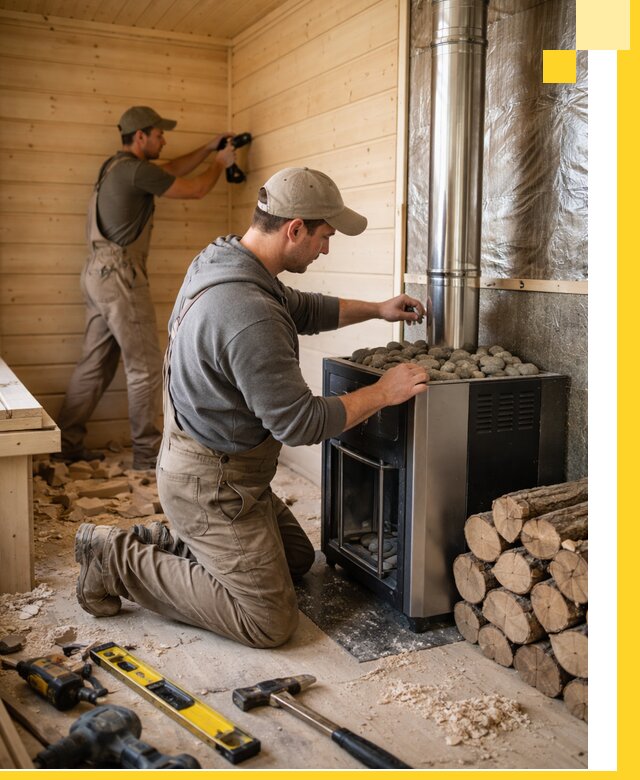 Строительство деревянных бань под ключ в Юбилейном проекты и монтаж