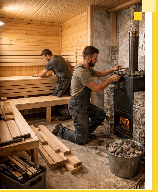 Дизайн и строительство интерьеров бань под ключ в Юбилейном