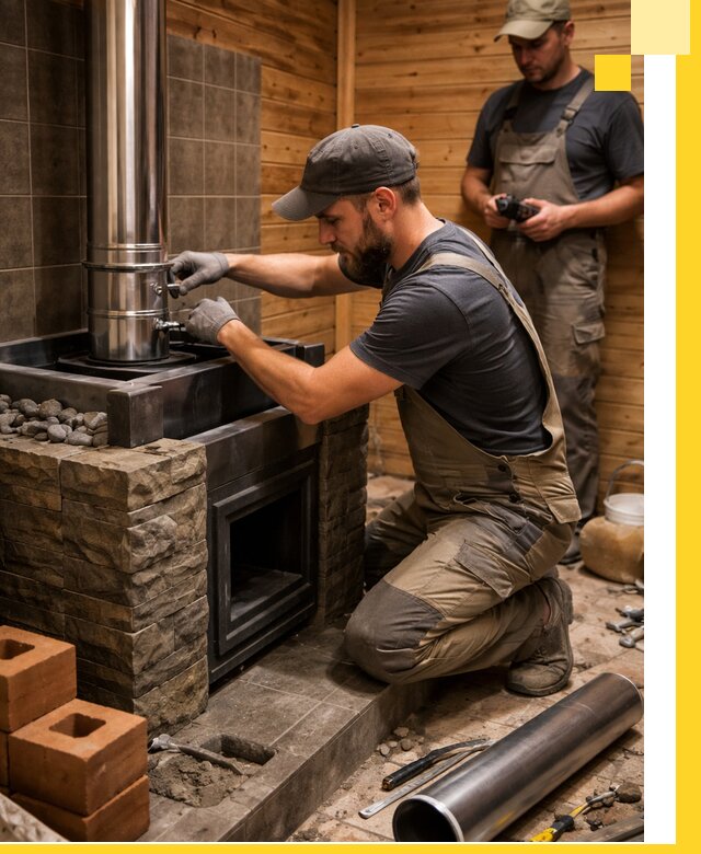 Изготовление и установка банных печей под ключ в Юбилейном