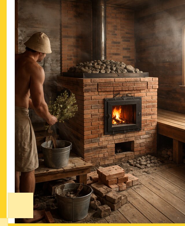 Кирпичные банные печи в Юбилейном от 92727 р. | ЭриданЮбл