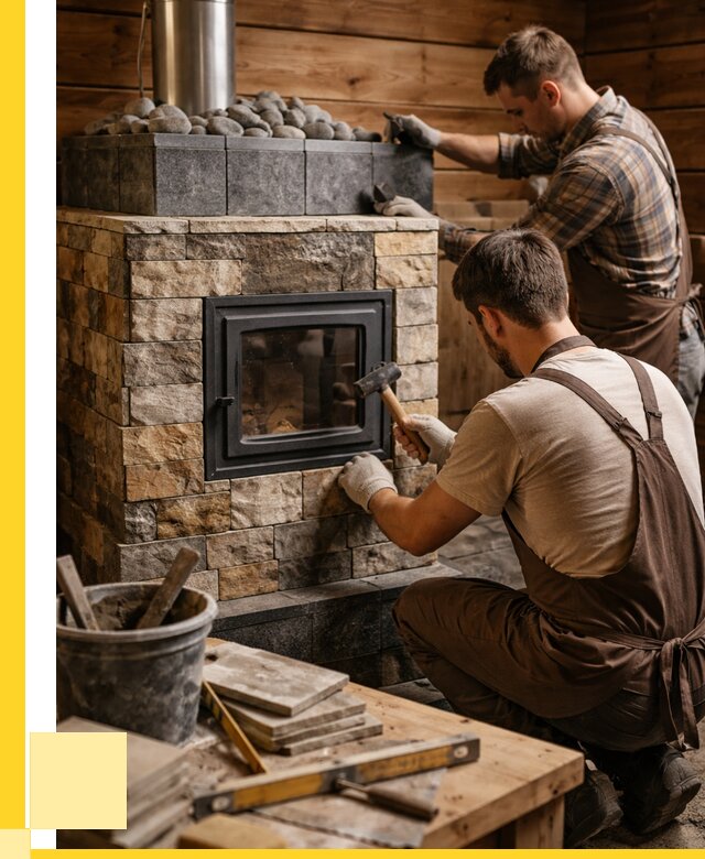 Облицовка банной печи в Юбилейном от 15455 р. | ЭриданЮбл