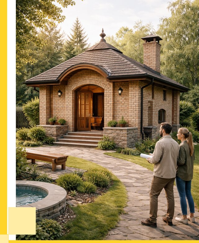 Проект кирпичной бани в Юбилейном от 30909 р. | ЭриданЮбл