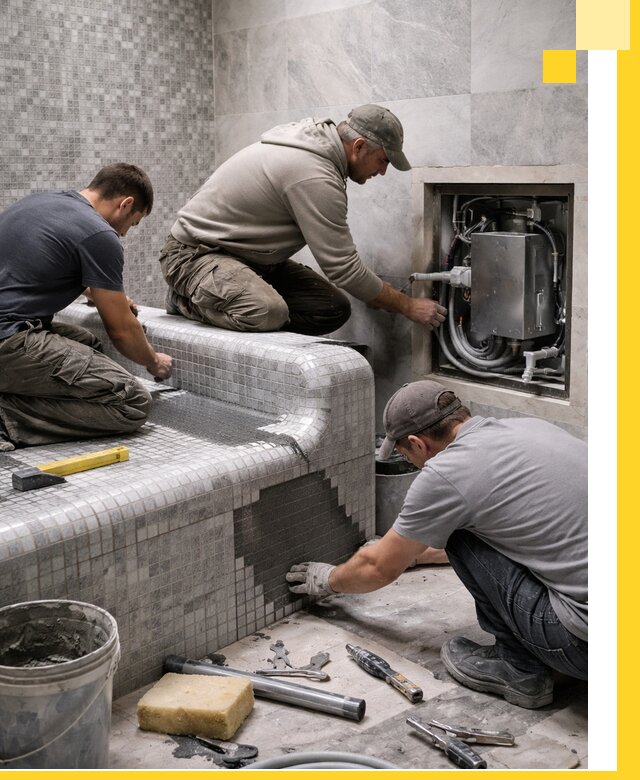 Проекты хамамов под ключ в Юбилейном и дизайн и строительство