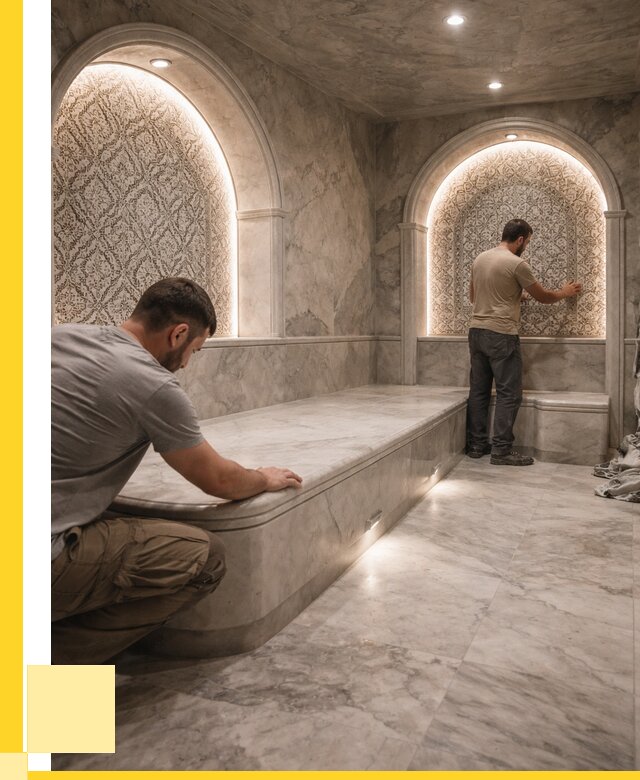 Турецкие бани под ключ в Юбилейном от 257575 р. | ЭриданЮбл