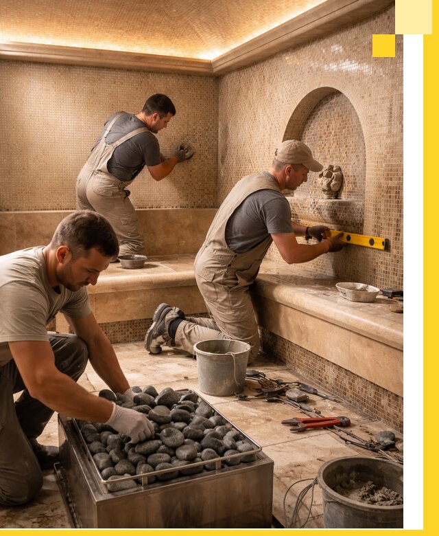 Проектирование и строительство хамама и сауны в Юбилейном