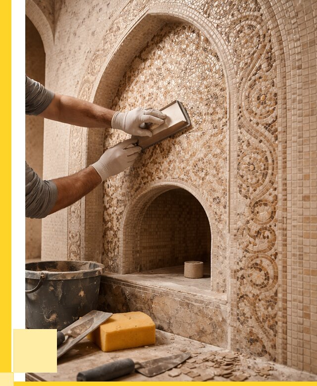 Мозаика для хамама в Юбилейном под ключ от 5152 р. | ЭриданЮбл