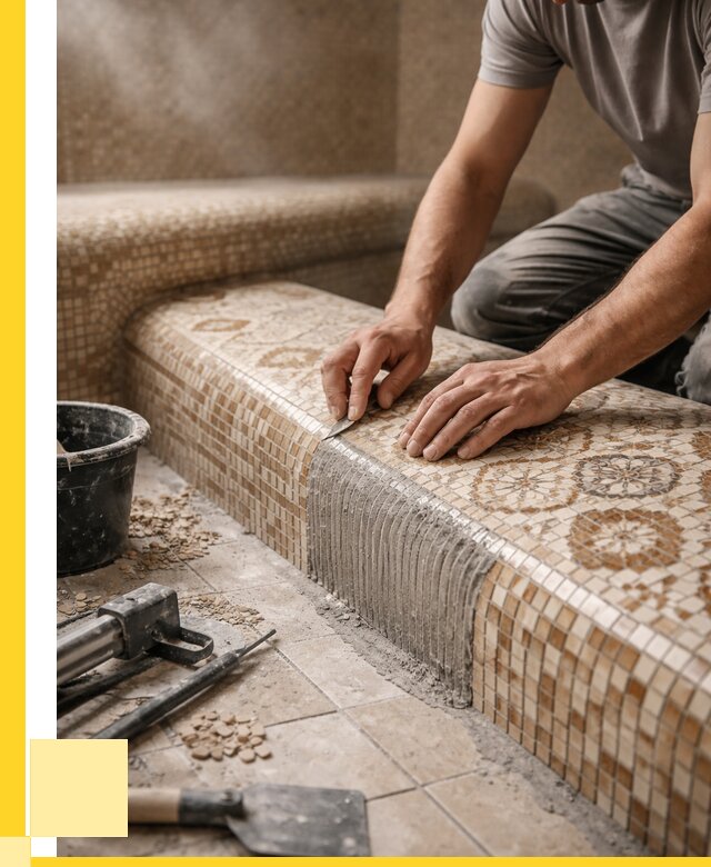 Плитка для хамама под ключ в Юбилейном от 3606 р. | ЭриданЮбл