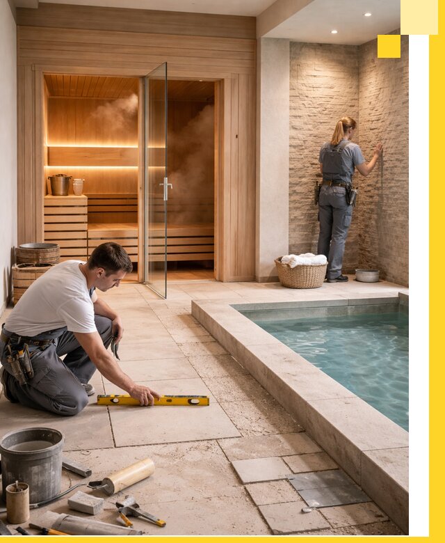 Комплексный дизайн и отделка интерьеров SPA под ключ в Юбилейном